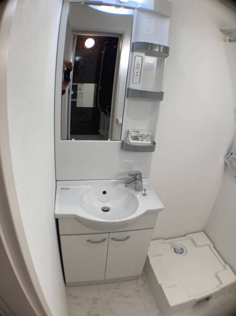 収納力がある独立洗面台