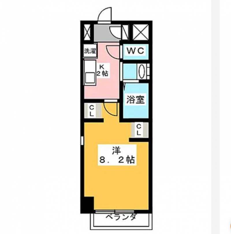 独立洗面台とキッチンに冷蔵庫設置スペースがございます。