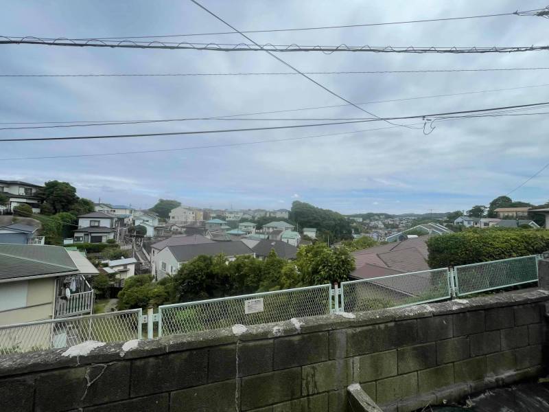 南側景色。朝、鳥の声と素敵な眺めでおはようございます。