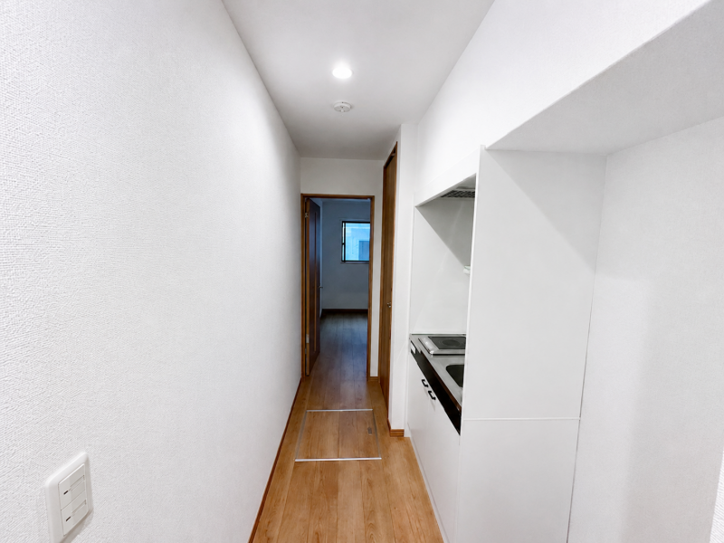 すっきりとした玄関からの動線