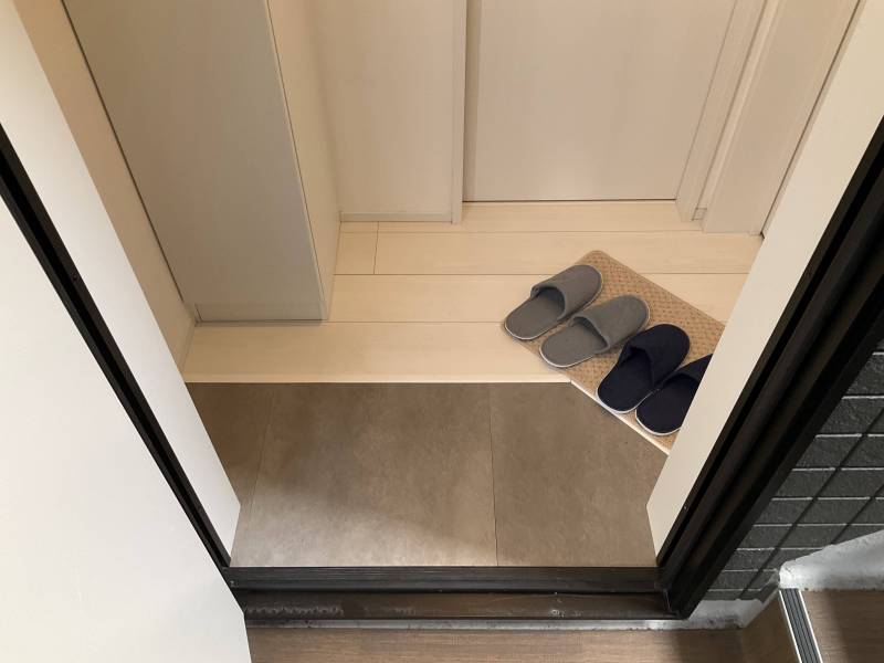 扉を開けたところです