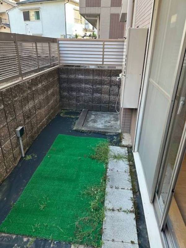 １Ｆ庭　ペット洗い場