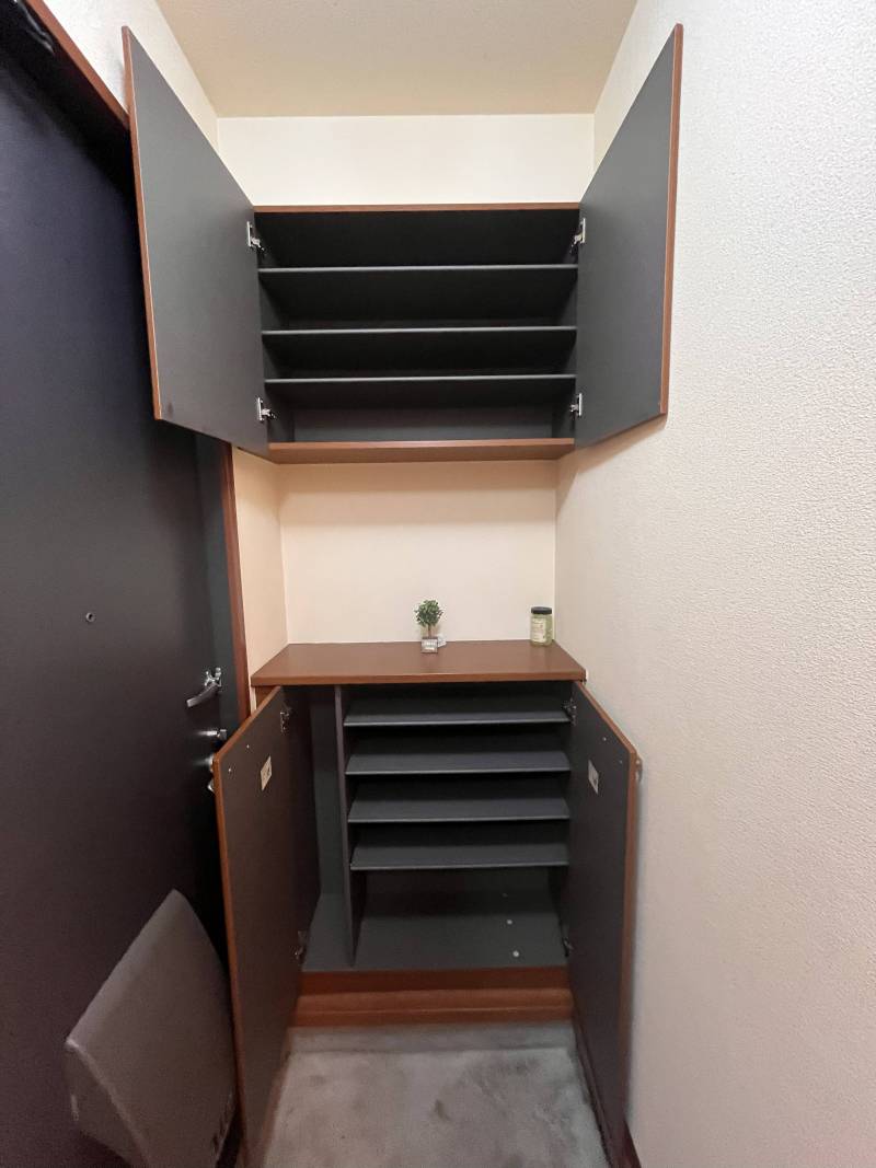 大容量シューズクローゼット完備