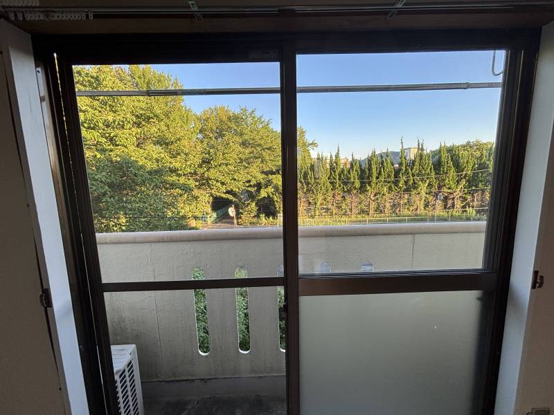 ベランダの眺望です。のどかで癒されます。