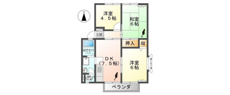 日当たりの良いお部屋です。