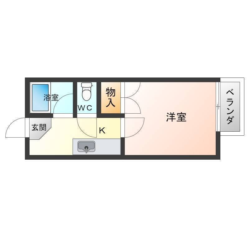 洋室は広々8帖で収納たーっぷり！