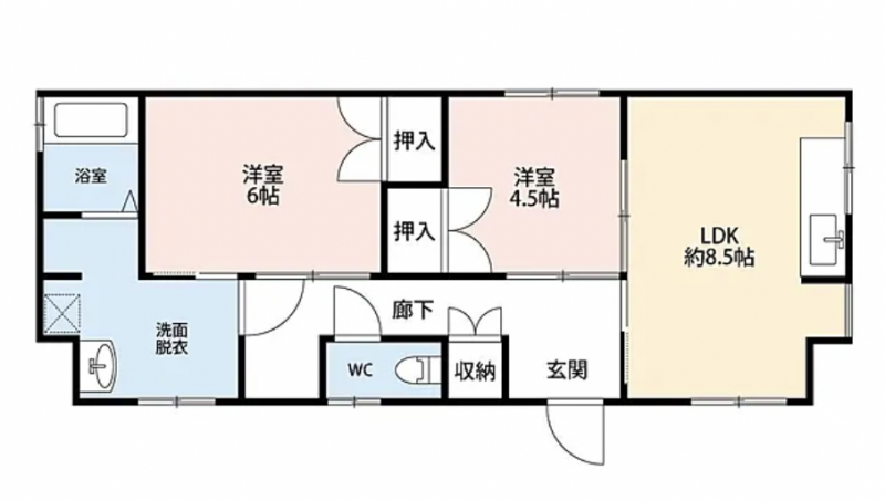 使いやすい2LDKです！