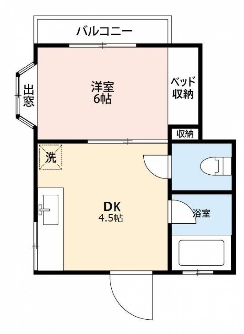 DK広めで、洋室にベッド不要なので広々使えます^ ^