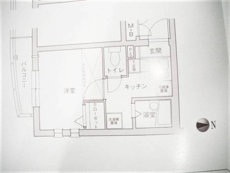 パステージ大正２０２　間取り図