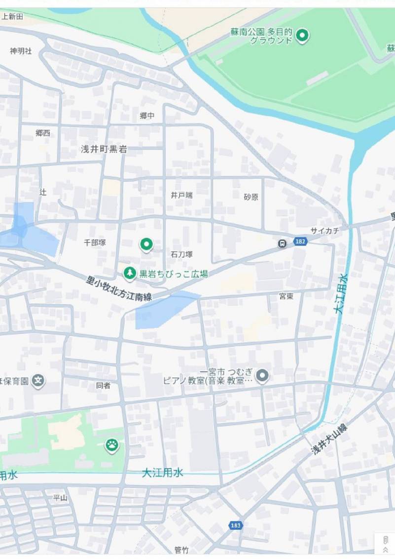 一宮市ハザードマップ　浸水の記録ありません