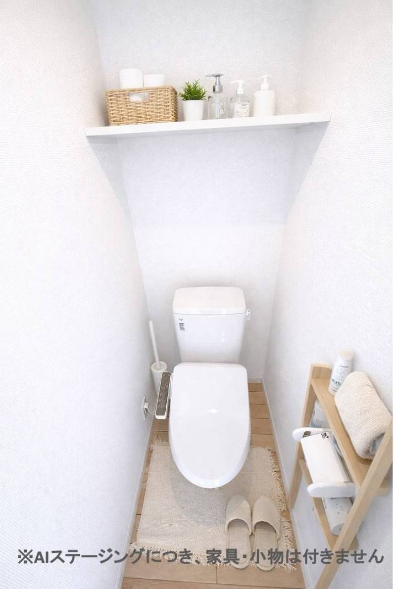 温水洗浄便座付きの清潔トイレ