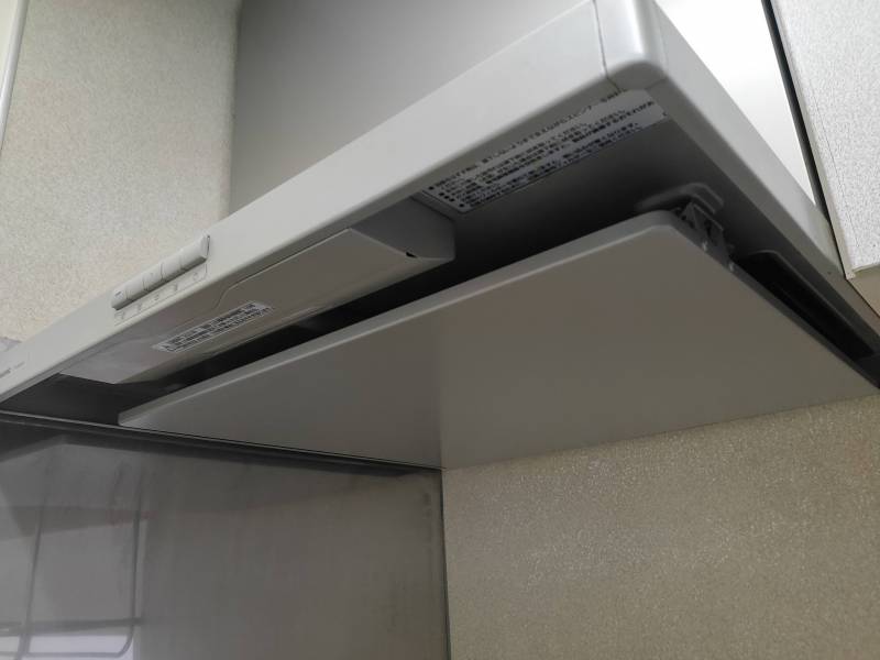 キッチン内お掃除楽々新型換気扇。いつもきれいが保てます！