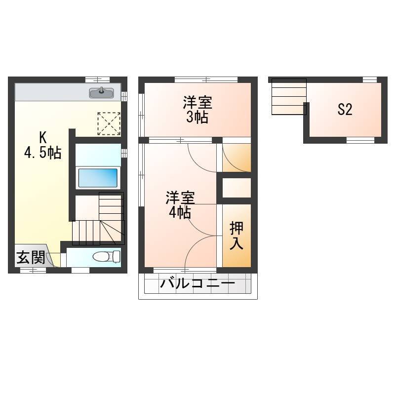 小さな戸建ですが、ユニークな使い方、住み方が出来そうです。