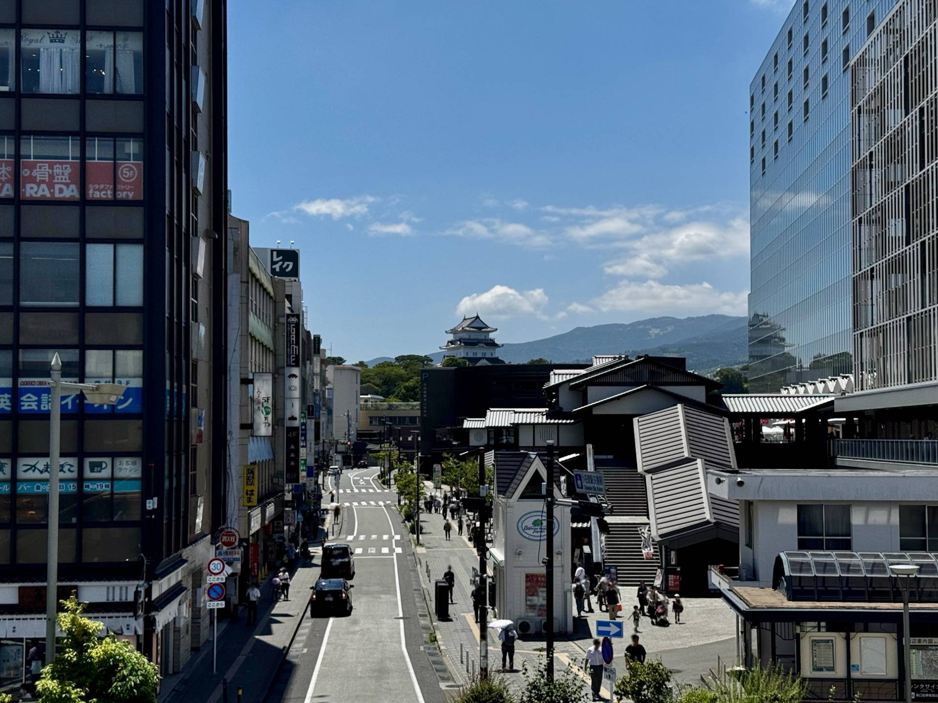 小田原駅周辺の街並み