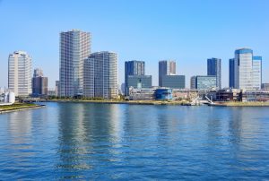 湾岸のマンション群